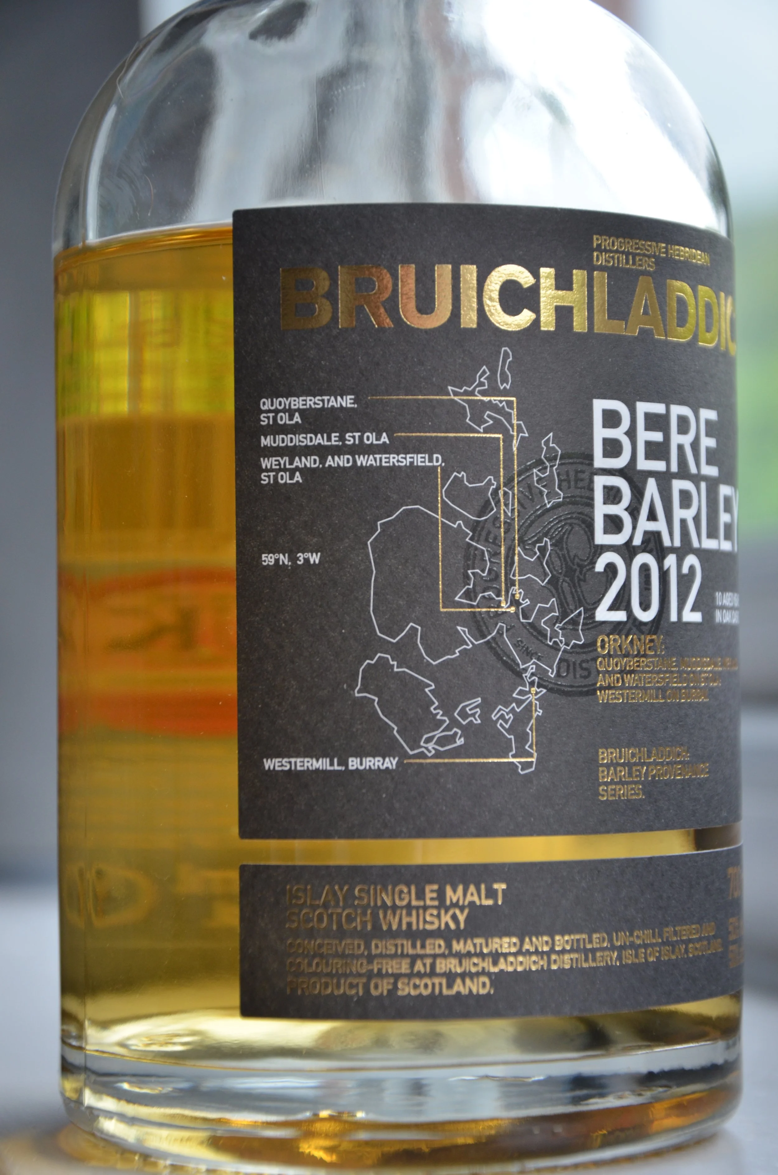 ウイスキー Bruichladdich Bere Barley 2012 700ml Bruichladdich Organic Barley 2012 Islay Single Malt Scotch